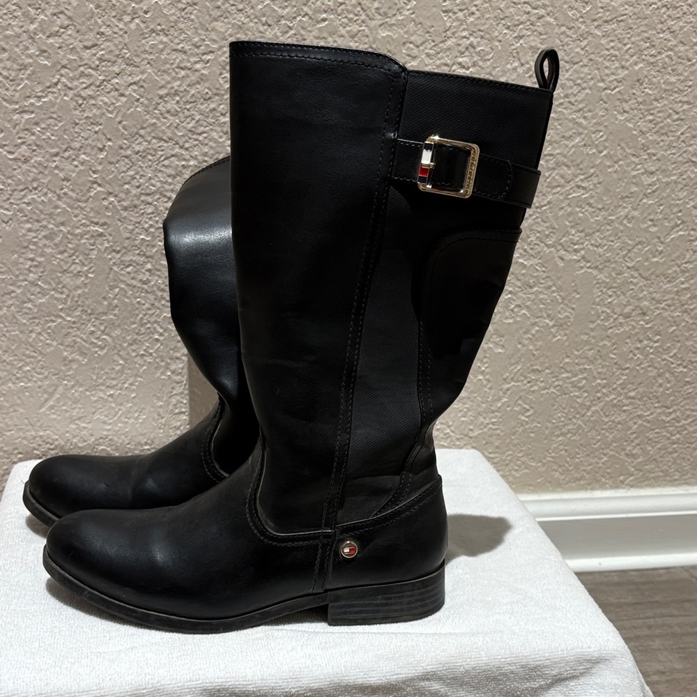 Tommy Hilfiger Black Kids Boots